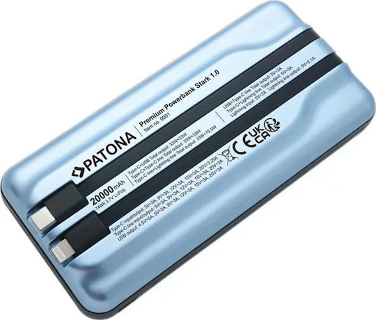 Patona Power Bank 20000mAh Power Delivery Blue