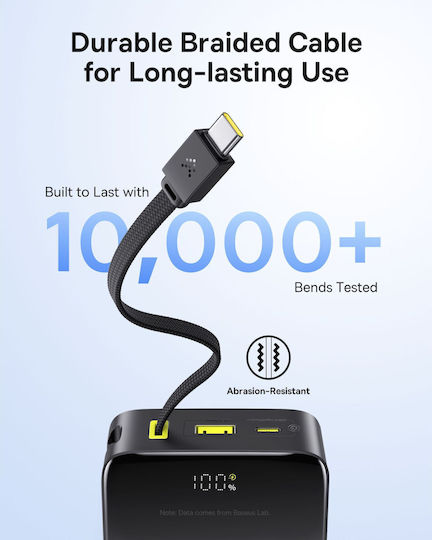 Baseus EnerFill Bipow2 Pro Power Bank 20000mAh 22.5W με Θύρα USB-A και Θύρα USB-C Cosmic Black
