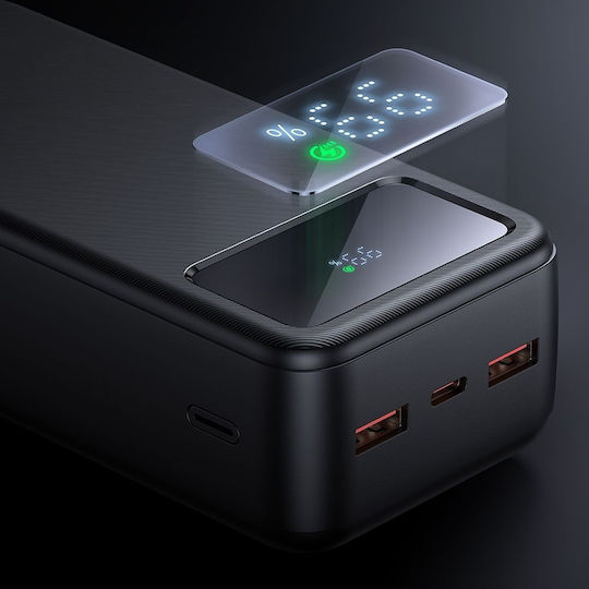 Mcdodo MC-4240 Power Bank 30000mAh 22.5W με 2 Θύρες USB-A και Θύρα USB-C Μαύρο