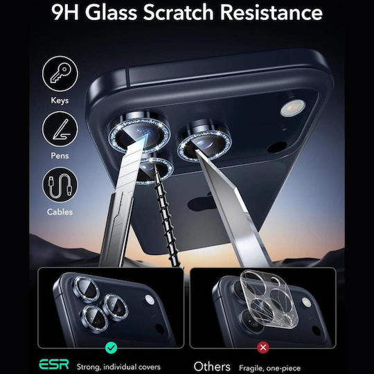 ESR Armorite Kameraschutz Gehärtetes Glas Blue für das iPhone 17 Pro, iPhone 17 Pro Max