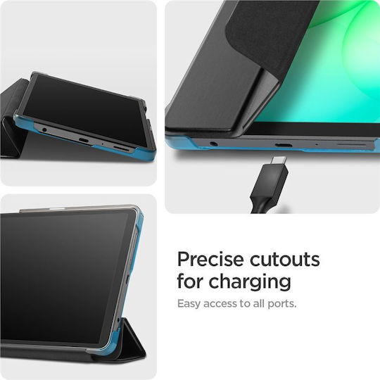 Spigen Flip Cover Durable Black (Galaxy Tab A9 A11 X110 X115 X133 X135)