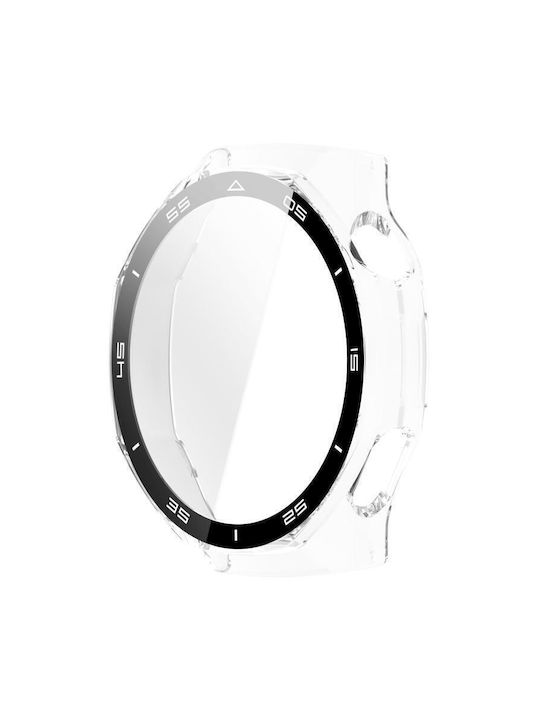 Tempered Glass Film Integrated Пластмасов Калъф в Прозрачен цвят за Huawei Watch GT 6 Pro
