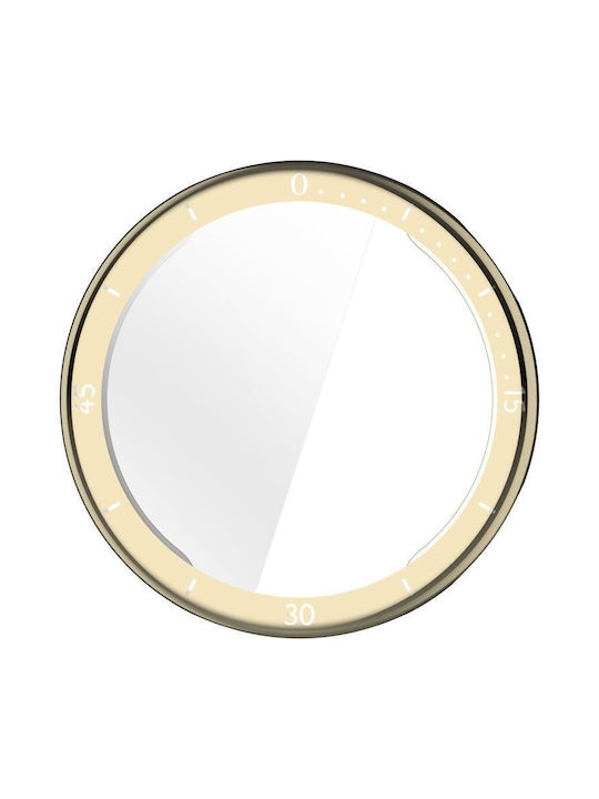 Huawei Watch GT 6 41 Millimeter Scale Style Full Coverage Electroplated Soft TPU Watch Protective Case Light Gold