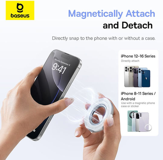 Baseus Magpro 3 Ring-Halter für Handy in Weiß