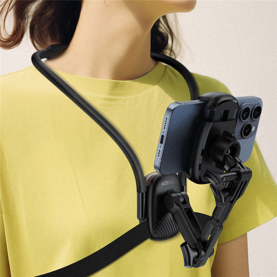 Acefast E33 Βάση Λαιμού για Κινητό σε Μαύρο χρώμα