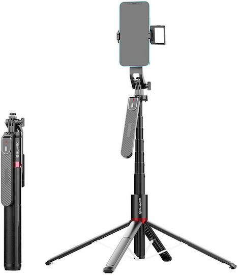 Blavec P-08 Selfie Stick Τρίποδο Κινητού Bluetooth Μαύρο
