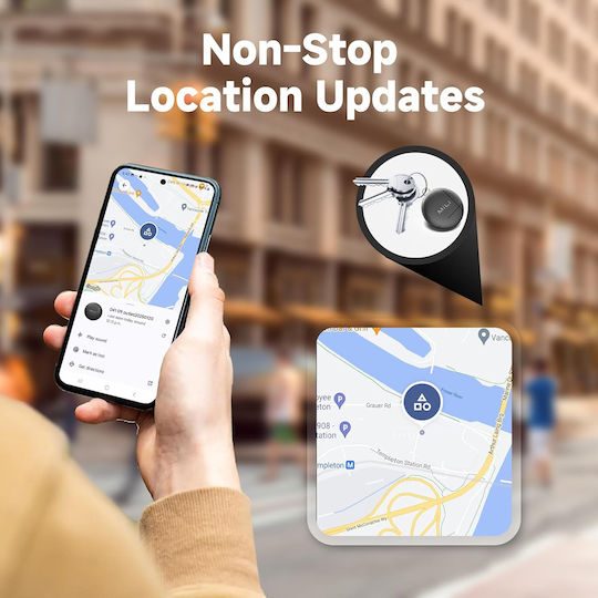MiLi LiTag Duo Apple Find My & Google Find Hub Black