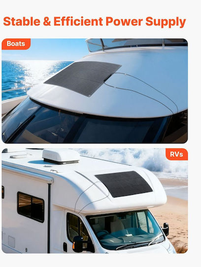Vevor BRXTYNB1100W7HN93001Y3 Flexible Monocrystalline Solar Panel 100W 965x580x19.5mm