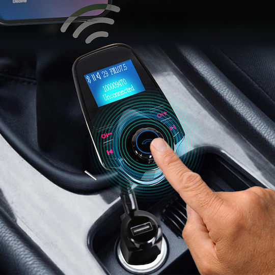 Techsuit Auto FM-Transmitter Jamlink Mfm4 Bluetooth Jack 3.5mm Tf Card 10–24v Schwarz