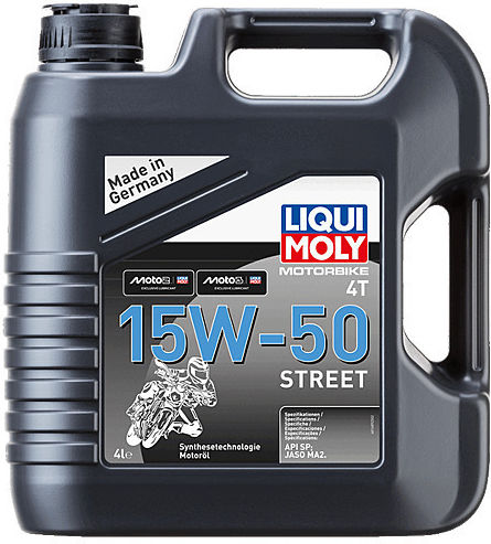 Liqui Moly Motorbike 4T Street Motorradöl für Viertaktmotoren 15W-50 4Es