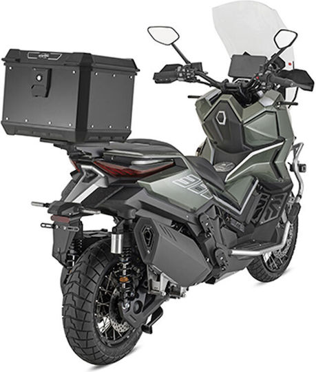 Kappa Moto Μπαγκαζιέρα Μοτοσυκλέτας Monolock Αλουμινίου 50lt Μαύρη