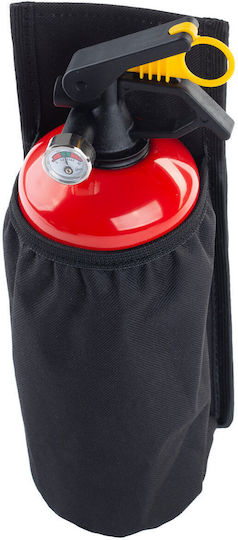Amio Fire Extinguisher Holder Black Waterproof Fabric Velcro Straps 10.5x27.5cm Amio 1 Piece 02867/am