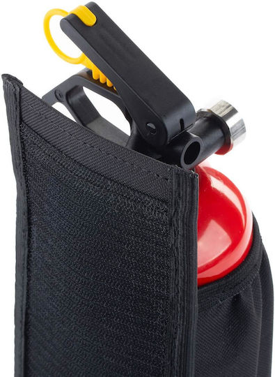 Amio Fire Extinguisher Holder Black Waterproof Fabric Velcro Straps 10.5x27.5cm Amio 1 Piece 02867/am