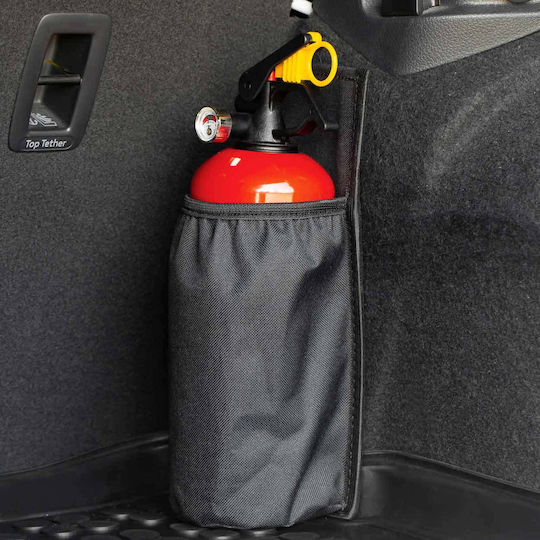 Amio Fire Extinguisher Holder Black Waterproof Fabric Velcro Straps 10.5x27.5cm Amio 1 Piece 02867/am
