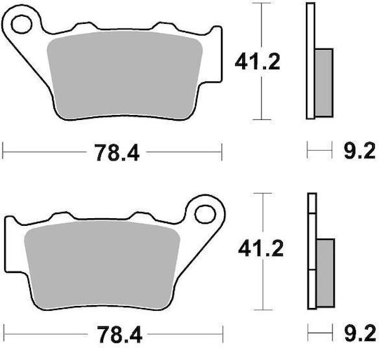 Brembo Τακάκια Μοτοσυκλέτας Πίσω