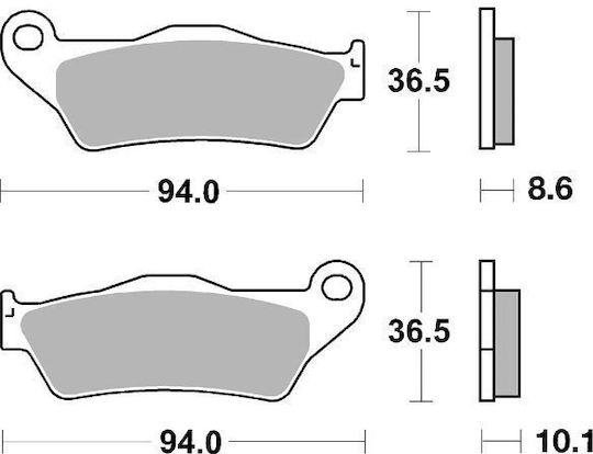 Brembo Τακάκια Μοτοσυκλέτας Πίσω
