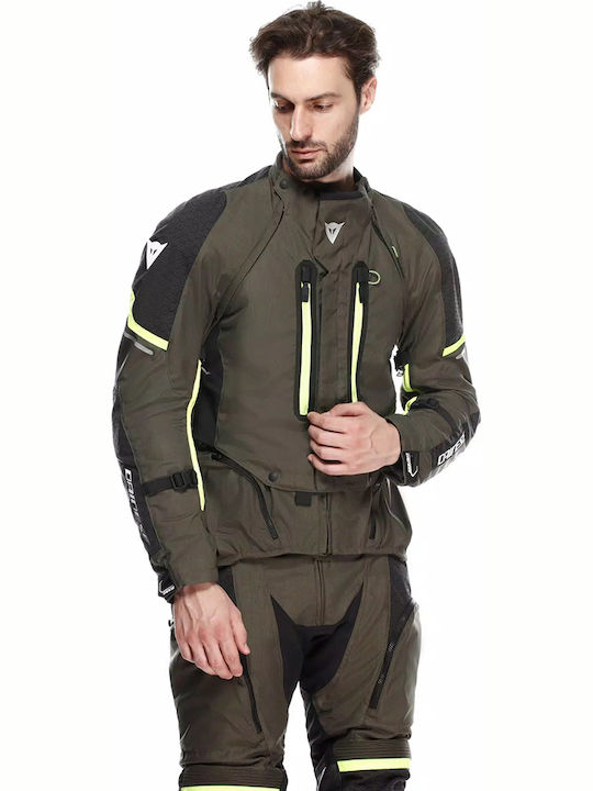 Dainese Super Adventure Bărbătesc Geacă de motocicletă Waterproof Tarmac/Black/Yellow Fluo