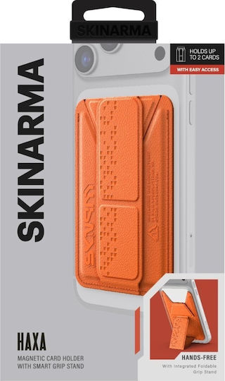 Skinarma MagSafe Kartenetui Kado Haxa in Orange Farbe
