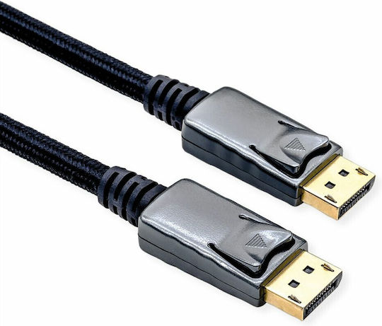 Roline Cable DisplayPort male - DisplayPort male 3m Μαύρο (11.04.5868)