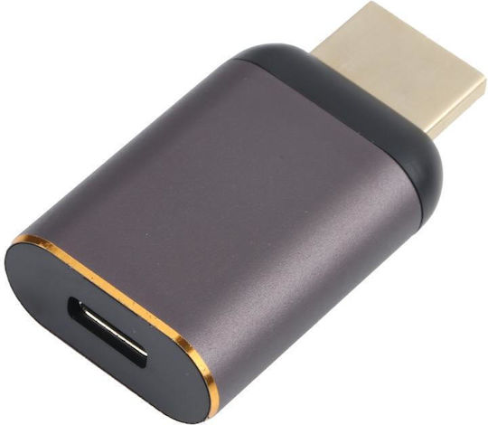 Конвертор USB-C женски към HDMI женски 1бр PC2034