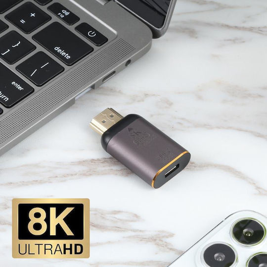 Конвертор USB-C женски към HDMI женски 1бр PC2034
