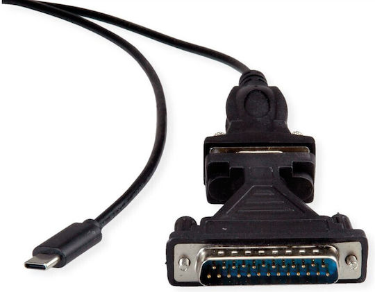 Προσαρμογέας Av Value Value Καλώδιο Μετατροπέα Usb Serial Τύπος C Rs232 Μαύρο 1,8 Μ