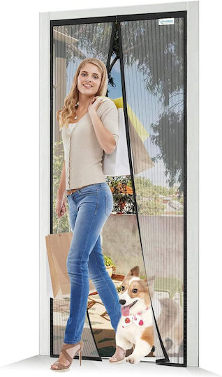Pet Friendly Σίτα Πόρτας με Μαγνητικό Κούμπωμα 205x80cm