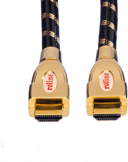 Roline Braided HDMI Cable Male HDMI Male 1m