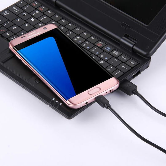 Haweel USB 2.0 to micro USB Cable Μαύρο 1m (HWL-1070B)
