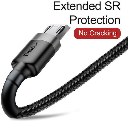 Geflochten USB 2.0 auf Micro-USB-Kabel Gray 1m (SAS6067H) 1Stück