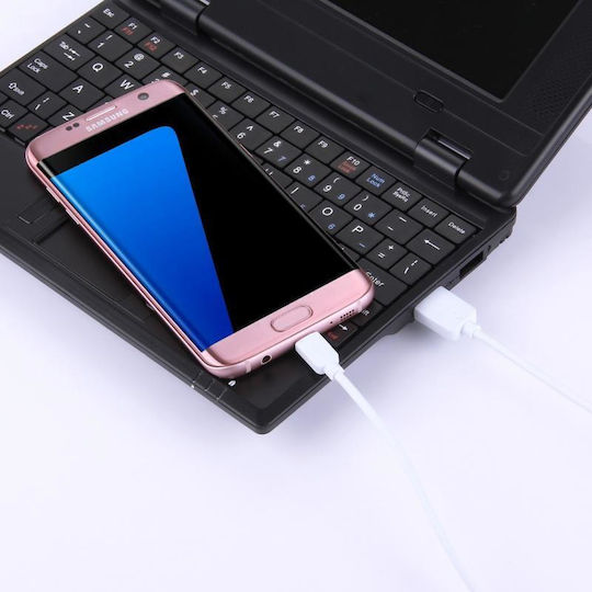 Haweel Regular USB 2.0 spre micro USB Cablu Alb 1m 1buc