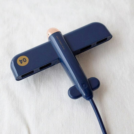 3life-308 Hub 4 Anschlüsse USB 2.0 mit Anschluss an einen Computer USB-A Blau