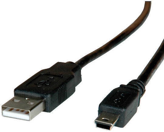 Καλώδιο Usb Roline Usb-a Miniusb 1.8 M Μαύρο 11.02.8719