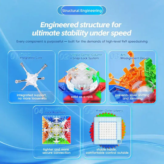 MoYu Magnetic Speed Cube 9x9 MY9003 1pcs