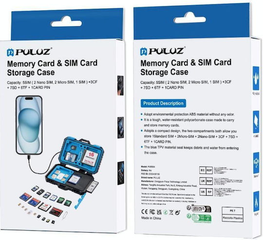 Card Reader micro USB / USB 3.0 για SD/microSD Μπλε
