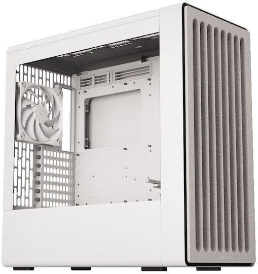 HAVN BF 360 Flow Gaming Midi Tower Κουτί Υπολογιστή με Πλαϊνό Παράθυρο Λευκό