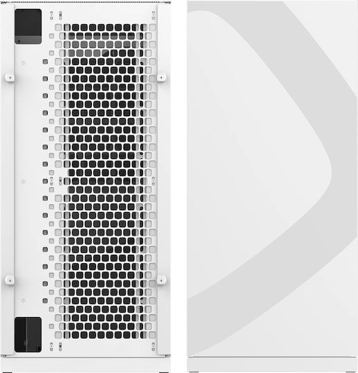 Geometric Future M8 Lohan Gaming Midi Tower Κουτί Υπολογιστή με Πλαϊνό Παράθυρο Λευκό