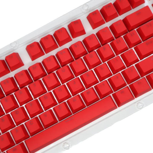 HXSJ P9 104 PBT Color Nur Tastatur Englisch US Rot