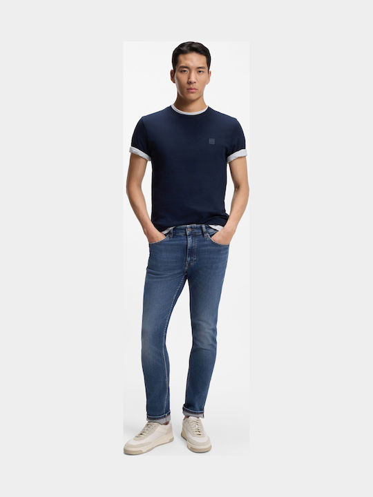 Delaware Men's Jeans Pants Elastic with Slim Fit Medium Aged Denim