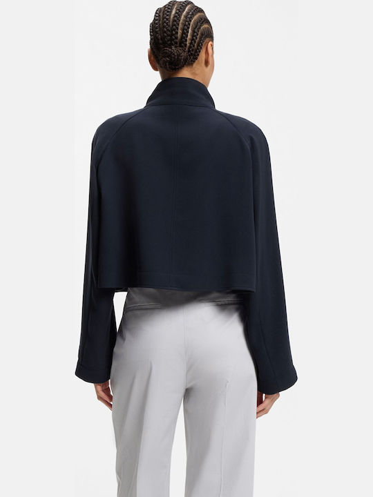 Boss Women's Crepe Blazer Dark Blue