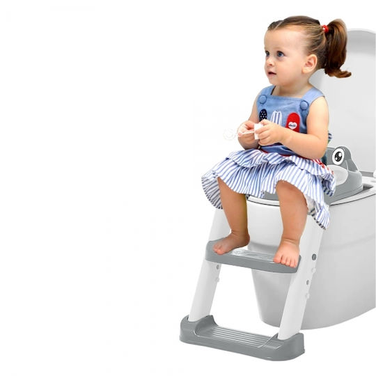 Bebe Stars Toddler Toilet Seat Frog with Footrest Handles and Green Cushion