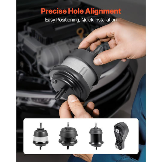Engine Mount Gearbox Replacement Kit Vevor Set of 4 Pieces Compatible with Chevrolet Traverse 3.6l V6 2009–2017 Replacement for Original Code A5548hy A5549hy A5458hy A5444 Secure Support