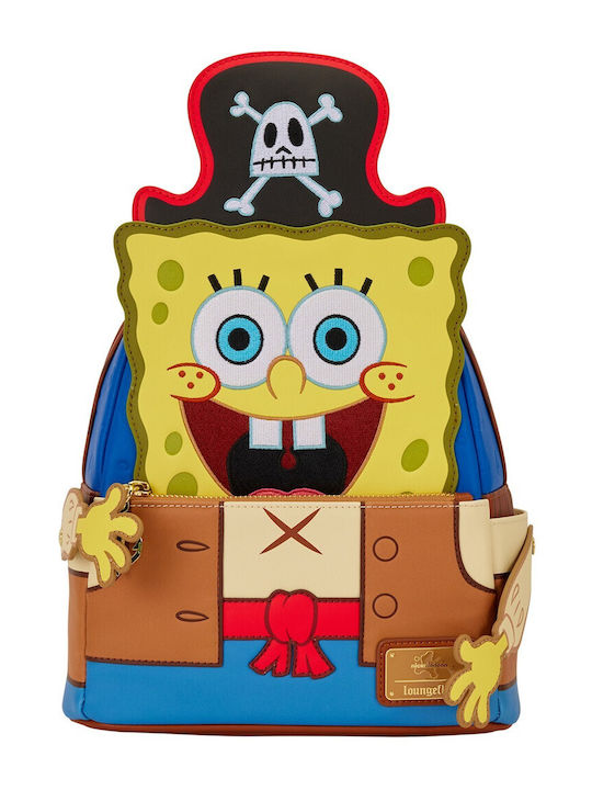 Loungefly Kids Bag Backpack Multicolored 22.86cmx11.43cmx22.86cmcm Nickelodeon Spongebob Squarepants Mini