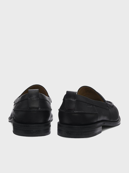 Varian Men's Leather Loafers Black