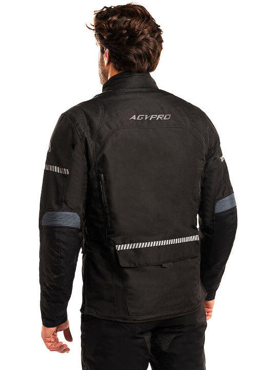 AGVpro Boston Dry-Tex Men's Motorcycle Jacket Cordura 4 Seasons Waterproof Black