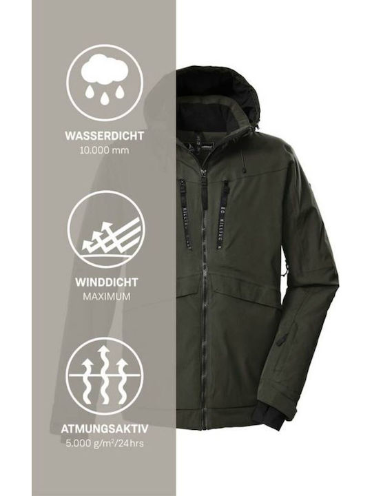 Killtec Ksw 43439-756 Männer Jacke aus für Ski & Snowboard Grün
