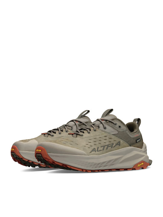 Altra Olympus 6 Hike Men's Hiking Shoes Waterproof with Gore-Tex Membrane Brown