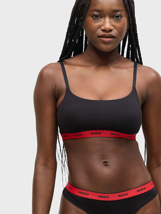 Hugo Two-pack Stretch-cotton Bralettes Twin Bralette Design Pink Εσώρουχα Female Ρόζ 50545712-695