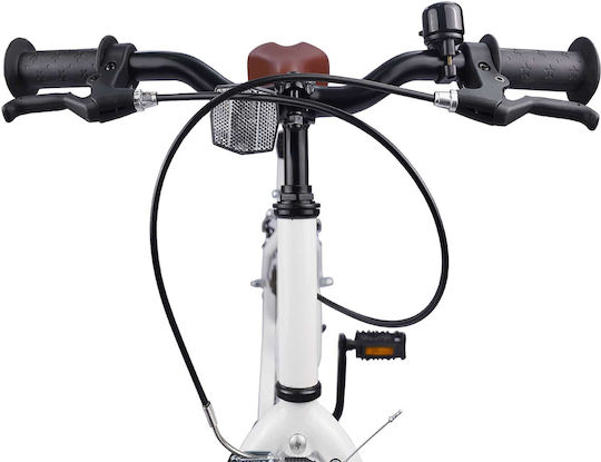 vidaXL 24" Kids Bicycle City White