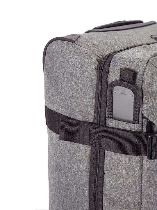 Benzi Large Gray Suitcase With 2 Wheels Height 72cm